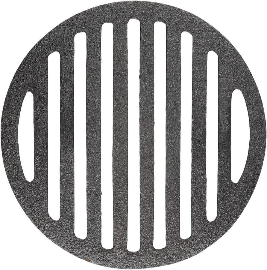 Gietijzeren Grillrooster Barbecue Gaas Gelijkmatig Braden Hittebestendig Materiaal 15 cm Diameter Zwart