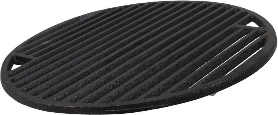Gietijzeren Grillrooster Barbecue Rooster Buiten Koken Groot Kookoppervlak 30 cm Zwart