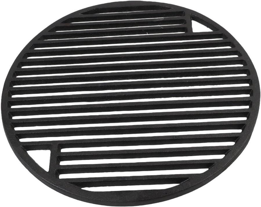 Gietijzeren Grillrooster Barbecue Rooster Buiten Koken Groot Kookoppervlak 30 cm Zwart