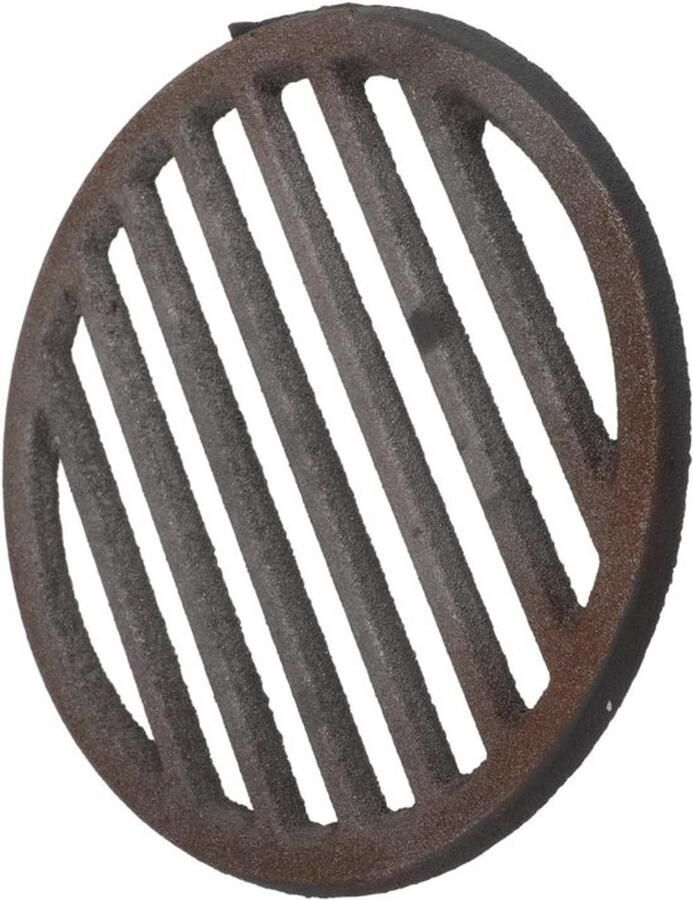 Gietijzeren Grillrooster Barbecue Rooster Buiten Koken Hittebestendig Gietijzer 20 x 20 cm Grijs