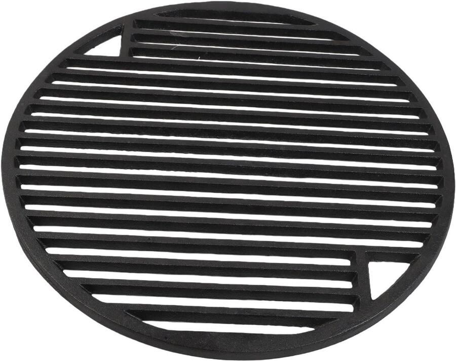 Gietijzeren Grillrooster BBQ Kookplaat Buiten Koken Universele Pasvorm 30cm Doorsnede Zwart