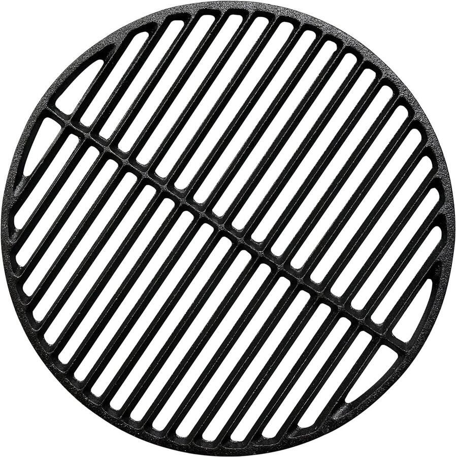 Gietijzeren grillrooster grillplaat voor ronde gietijzeren grillrooster houtskool en gasbarbecues 37 5 cm grillrooster gasbarbecues vervangstukken accessoires zwart koken voor zware grill