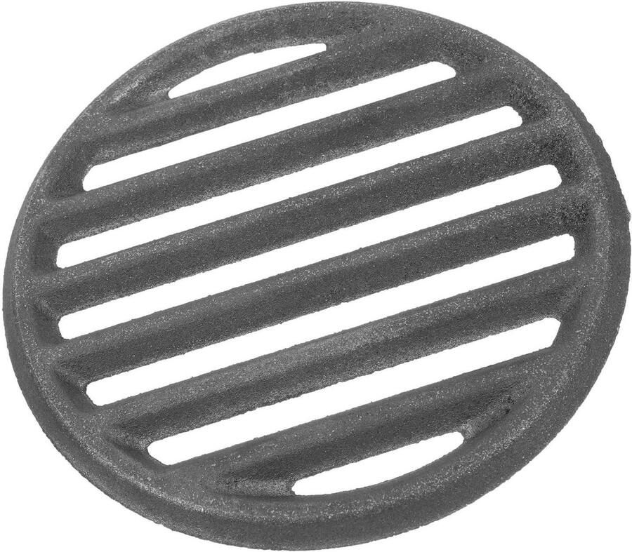 Gietijzeren Grillrooster Rond BBQ Net Buiten Koken Gelijkmatige Warmte 22 cm Diameter Zwart
