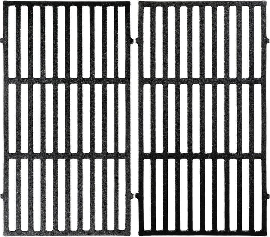 Gietijzeren Grillrooster Set van 2 Perfect voor BBQ Gasgrill en Houtskoolgrill
