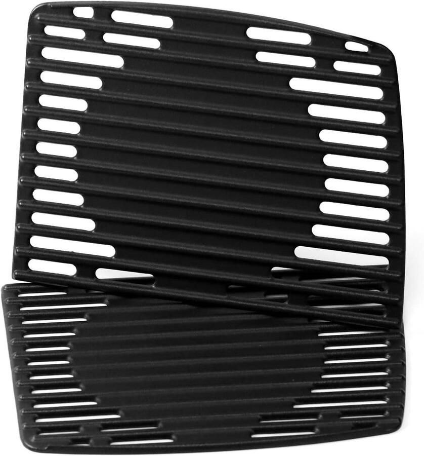 Gietijzeren Grillrooster Vervangstuk Barbecueën Buiten Massief Gietijzer 32x48 cm Totaal Zwart