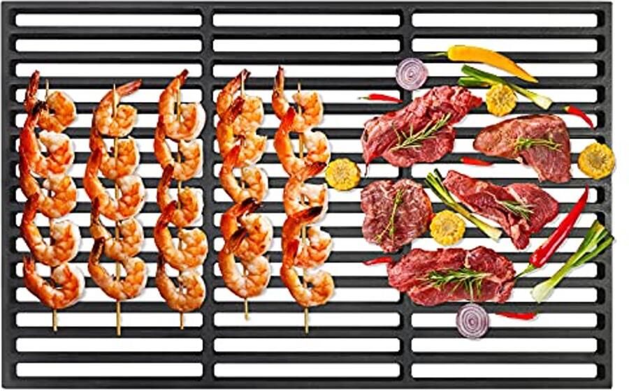 Gietijzeren Grillrooster Voor BBQ Perfecte Accessoire Voor Gas- en Houtskoolgrill (54 x 34 cm)