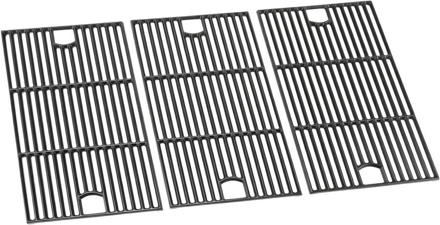 Gietijzeren Grillroosters Reserveonderdelen Barbecue Intense Smaak Optimale Warmteverdeling 43 x 846 cm Zwart