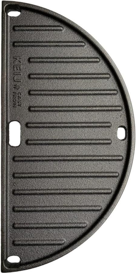 Gietijzeren Half Ronde Grillplaat Compact voor Kamado 33 cm
