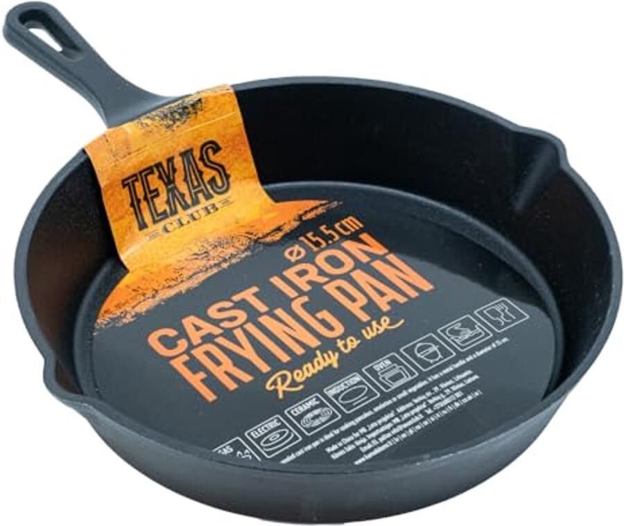 Gietijzeren Koekenpan Ø 14 cm Duurzaam en Veelzijdig Keukengerei