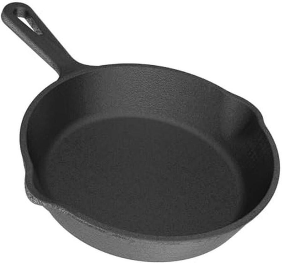 Gietijzeren koekenpan 20 cm met antiaanbaklaag ideaal voor eieren en omeletten