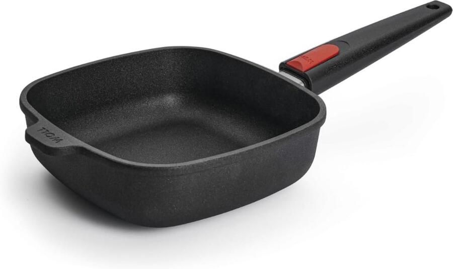 Gietijzeren Koekenpan 20x20 cm Geschikt voor Inductie en Ovenbestendig