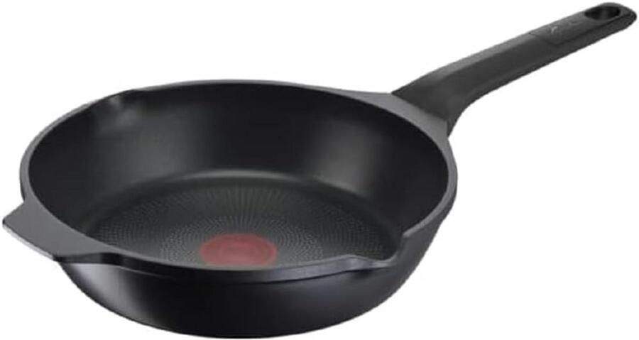 Gietijzeren Koekenpan 24 cm Anti-aanbak met Titaniumlaag voor Alle Warmtebronnen