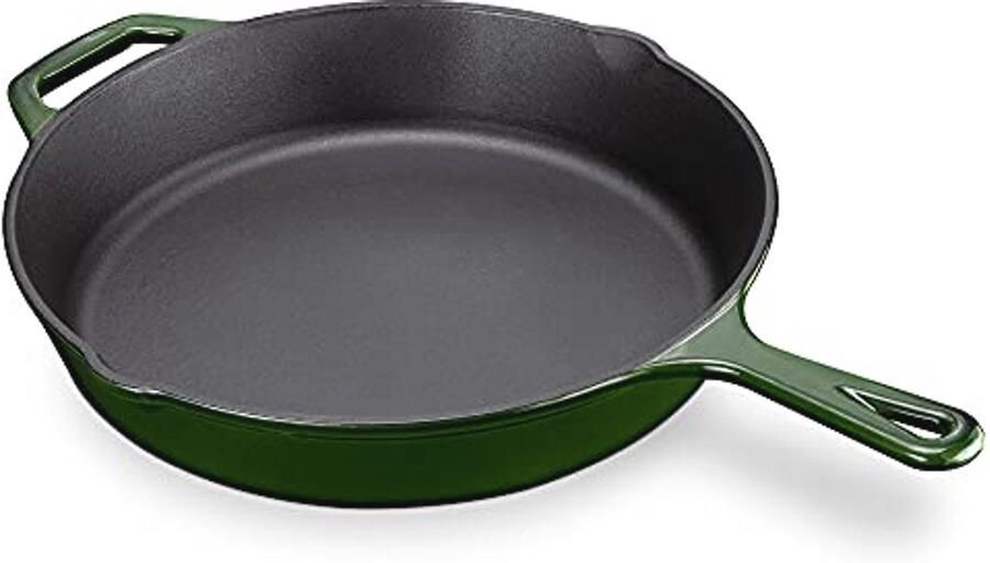 Gietijzeren Koekenpan Ø 30 cm Emailleren Geschikt voor Alle Hittebronnen