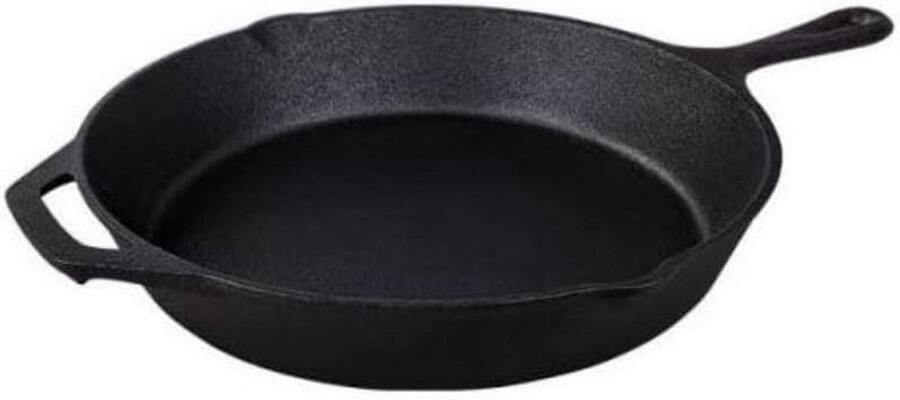 Gietijzeren Koekenpan 30 cm Vooraf Gekruid Geschikt voor Inductie Oven en BBQ