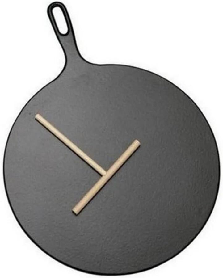 Gietijzeren Koekenpan 32 cm Zwart Geschikt voor Pannenkoeken en Meer