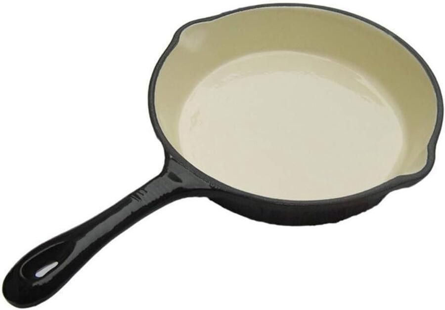 Gietijzeren Koekenpan Antiaanbak Kookpot Ideaal Koken Geschikt voor Alle Vuren 25 cm Rood