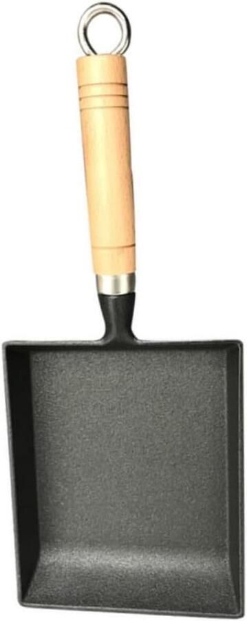 Gietijzeren Koekenpan Antikleef Pan Keuken Grillen Gelijkmatige Warmte 37 x 15 cm Gemengde Kleur
