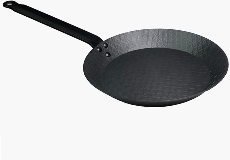 Gietijzeren Koekenpan Dagelijks Koken Natuurlijk Anti-aanbak 20 cm Zwart