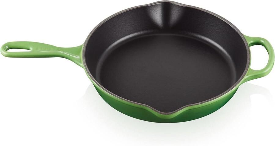 Gietijzeren Koekenpan Gezond Koken Hoge Rand 2 Liter Oesterkleur