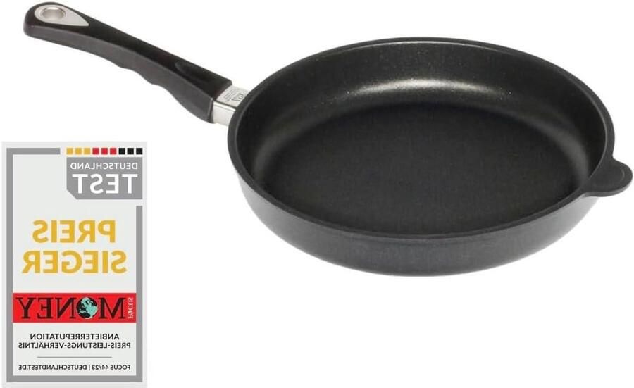 Gietijzeren Koekenpan Gietaluminium Steak Bakken Lotan Anti-aanbaklaag 28 cm Zwart