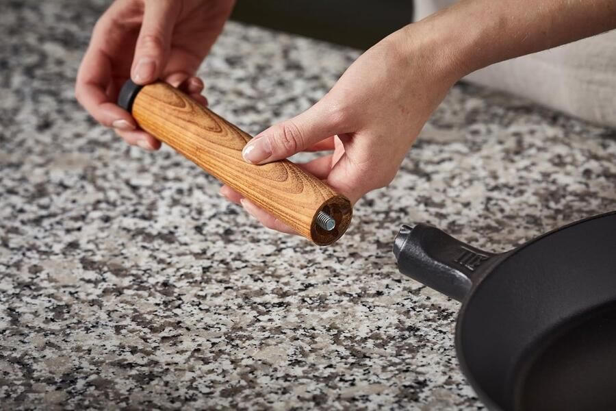 Gietijzeren Koekenpan Gietijzer Koken en Bakken Duurzaam Materiaal 24 cm Standaard