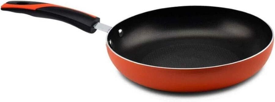 Gietijzeren Koekenpan Klassieke pan Veelzijdig Koken Antislip Hittebestendige Handgreep 26 cm Rood