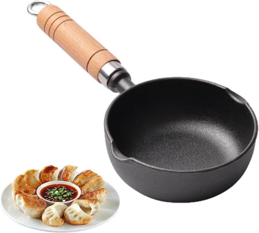 Gietijzeren Koekenpan Koekjespan Eierpan Kleine Gerechten Bakken Houdt Warmte Goed Vast