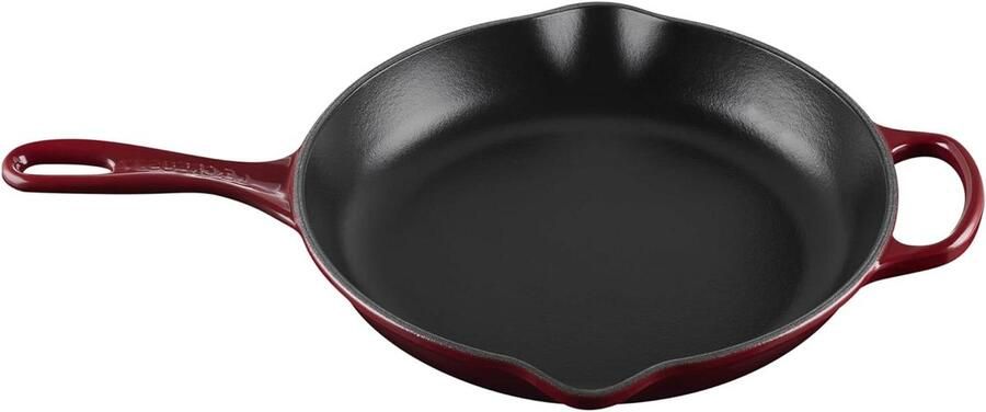 Gietijzeren Koekenpan Koken en Bakken Geëmailleerd 2.3 Liter Rood