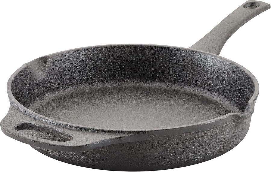 Gietijzeren Koekenpan Koken en Bakken Vooraf Gesezond 25 cm Zwart