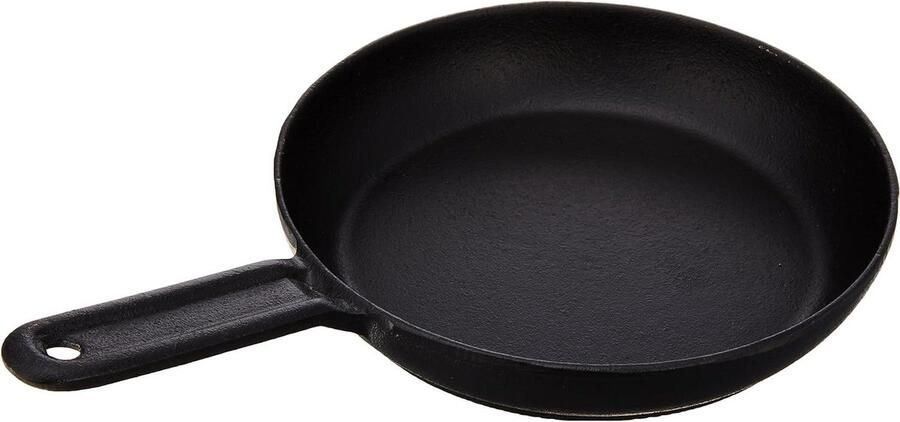 Gietijzeren Koekenpan Koken op Gas Antiaanbaklaag 18 cm Zwart
