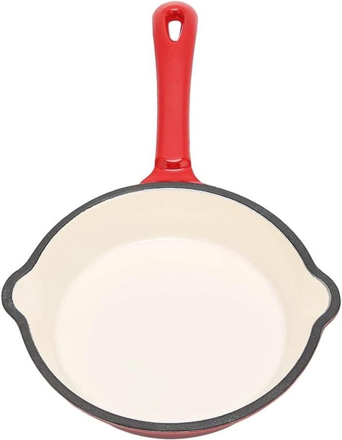 Gietijzeren Koekenpan met Anti-aanbaklaag Thuis Koken Dubbele Anti-aanbaklaag 12-inch Zwart