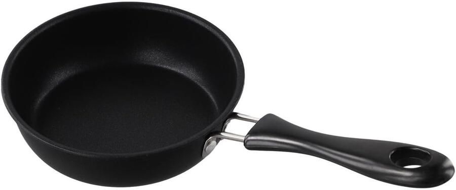 Gietijzeren Koekenpan Mini Pan Eieren Bakken Rookvrije Kooktechniek 25 cm Zwart
