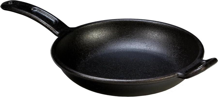 Gietijzeren Koekenpan Moderne Pan Koken en Bakken Klaar voor Gebruik 254 cm Zwart