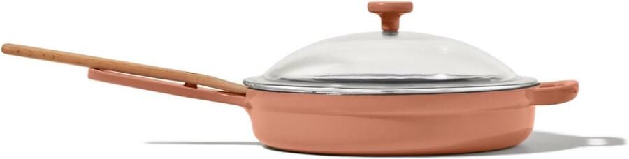 Gietijzeren Koekenpan Multifunctionele Pan Veelzijdig Koken Geëmailleerd Gietijzer 10 inch Spice