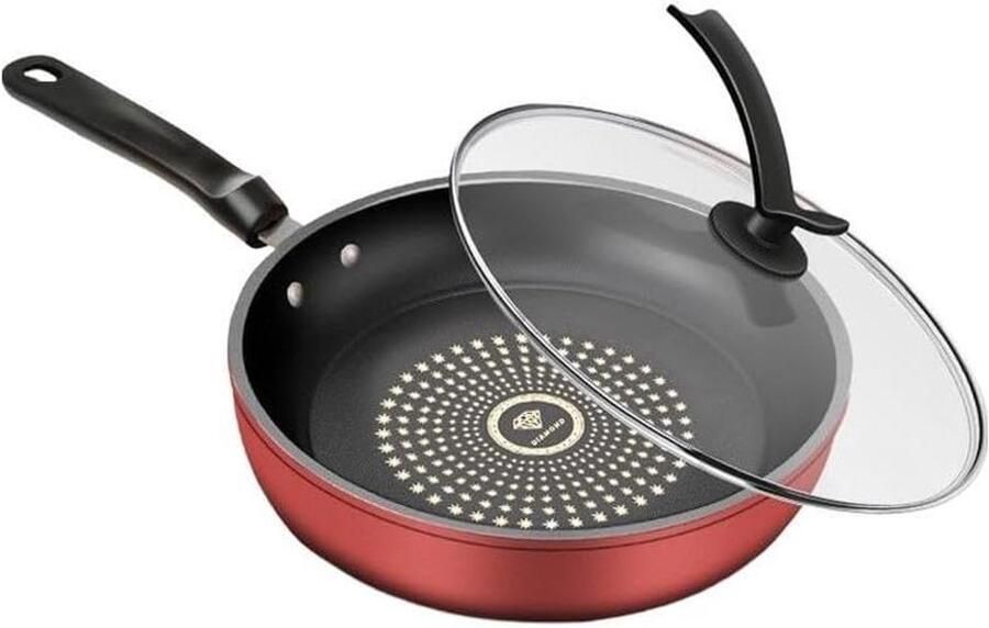 Gietijzeren Koekenpan Ontbijtpan Ontbijt Bakken Plat Oppervlak 24 cm Zwart