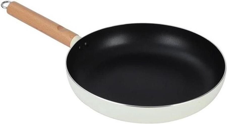 Gietijzeren Koekenpan Pannenkoekenpan Keuken Gelijkmatig Bakken Verhoogde Bodemdiepte 26CM Zwart