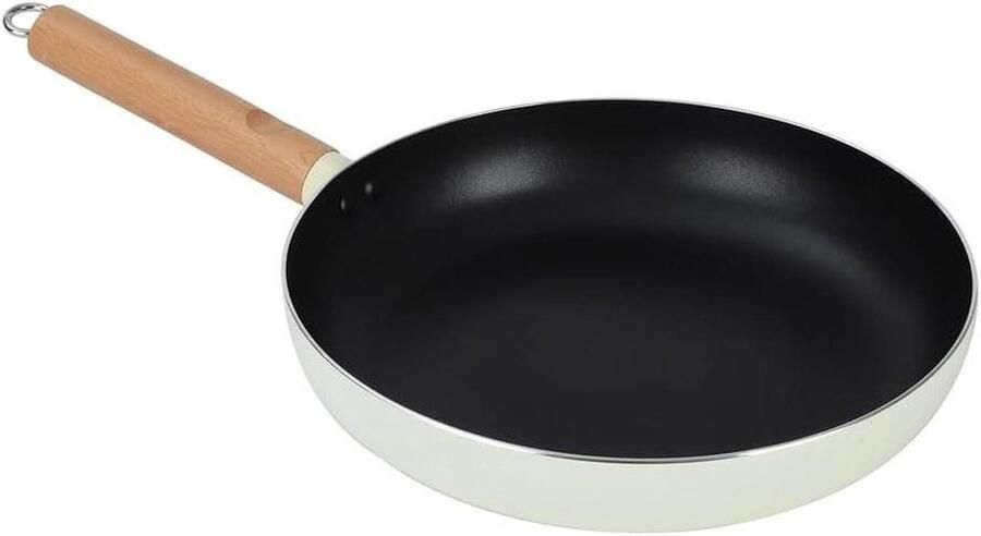 Gietijzeren Koekenpan Pannenkoekenpan Keuken Gelijkmatig Bakken Verhoogde Bodemdiepte 26CM Zwart