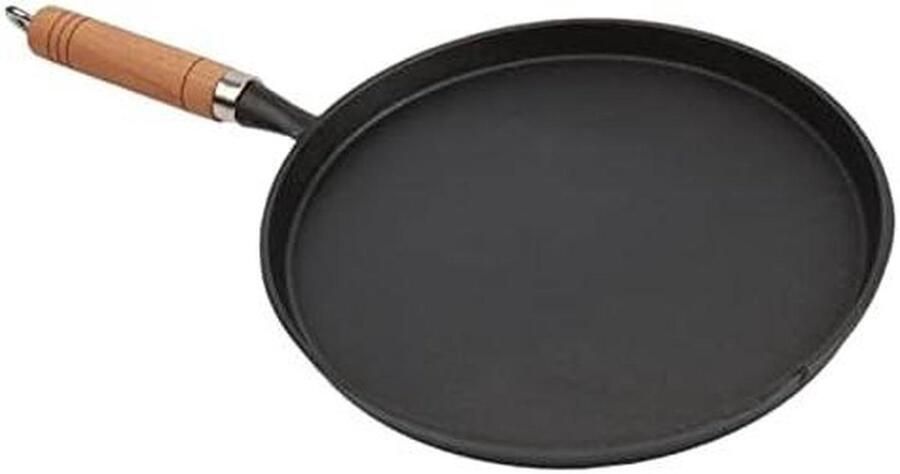 Gietijzeren Koekenpan Steak Lekker Koken Fysiek Anti-aanbak 26CM Zwart