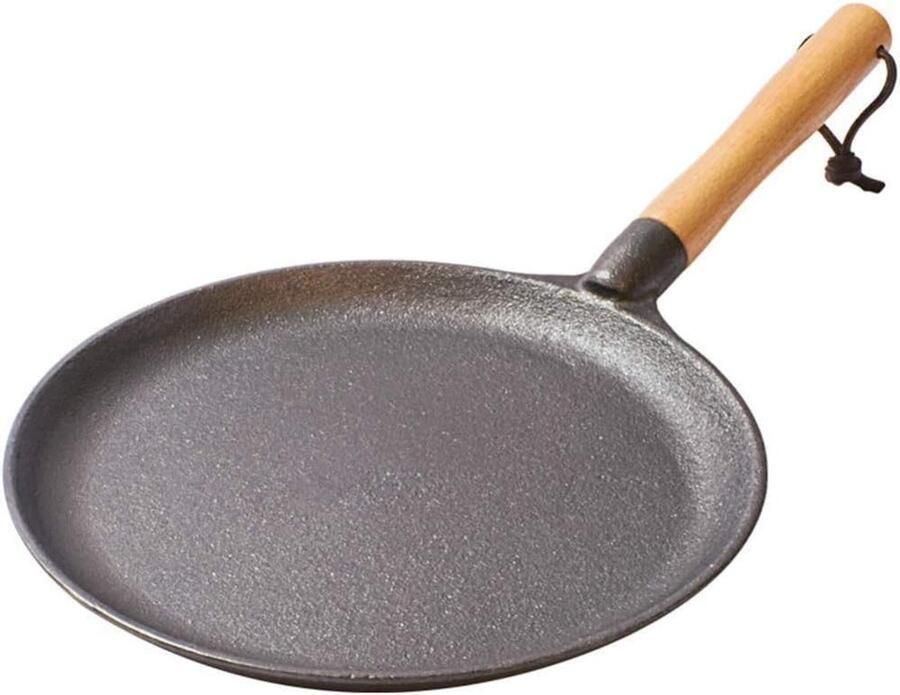Gietijzeren Koekenpan Steak Pan Pizza Pan Ontbijt Eieren Bakken Met Beuken Handvat 30 cm Diameter