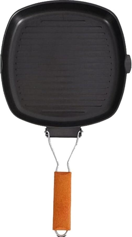 Gietijzeren Koekenpan Steakpan Grillpan Steak Grillen Extra Dikke Bodem Niet Gespecificeerd Zwart