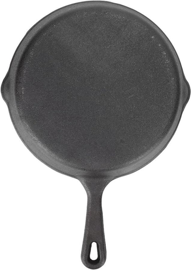Gietijzeren Koekenpan Veelzijdig Koken Gelijkmatige Warmte 16 cm Zwart