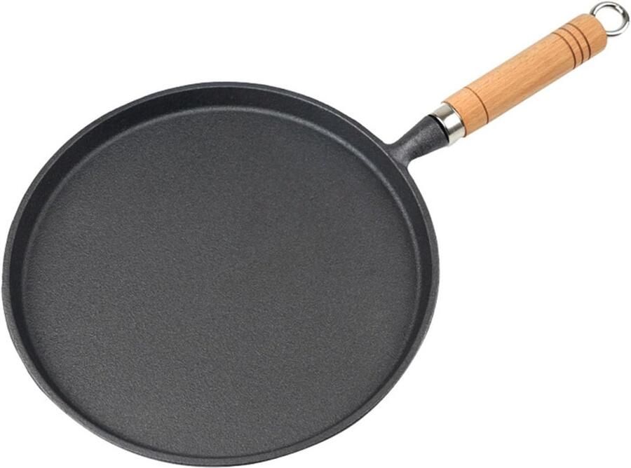 Gietijzeren Koekenpan Wok Pan Koken Binnen Buiten Geen Coating N.v.t. Zwart