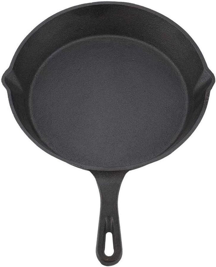 Gietijzeren Koekenpannen Koekenpan Set Koken en Bakken Inclusief Roestbescherming 16 20 25 cm Zwart