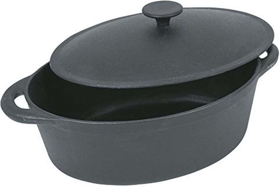 Gietijzeren kookpan 28 cm zwart duurzame en veelzijdige braadpan voor elke keuken
