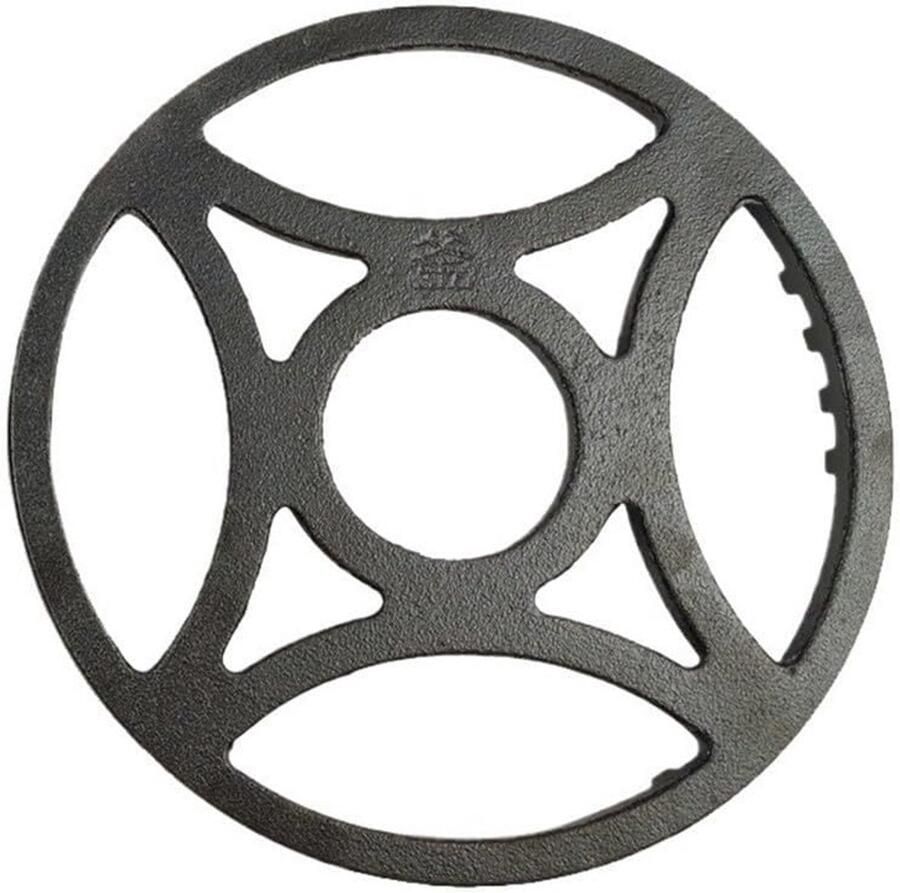 Gietijzeren Kookring Fornuis Accessoire Stabiel Koken Antislip Beugels 17.5 cm Diameter Zwart