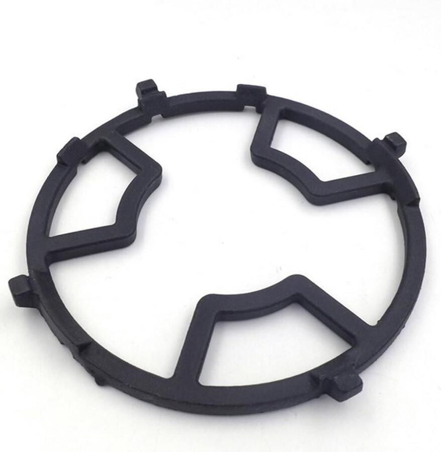 Gietijzeren Kookring Wokhouder Kookplaat Kleine Pannen Ondersteunen Verbeterde Stabiliteit Diameter 17.5 cm Zwart