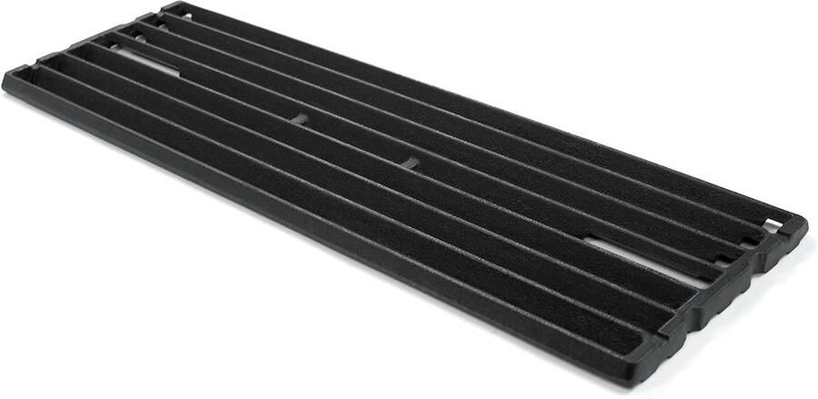 Gietijzeren Kookrooster Grillplaat Barbecueën Buiten Duurzaam Materiaal 49x16 cm Zwart