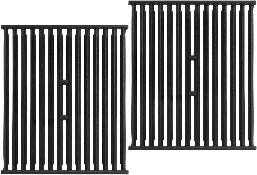 Gietijzeren Kookrooster Grillrooster Vervanging Barbecueën Buiten Porselein Geëmailleerd 15 x 12 3 4 Zwart