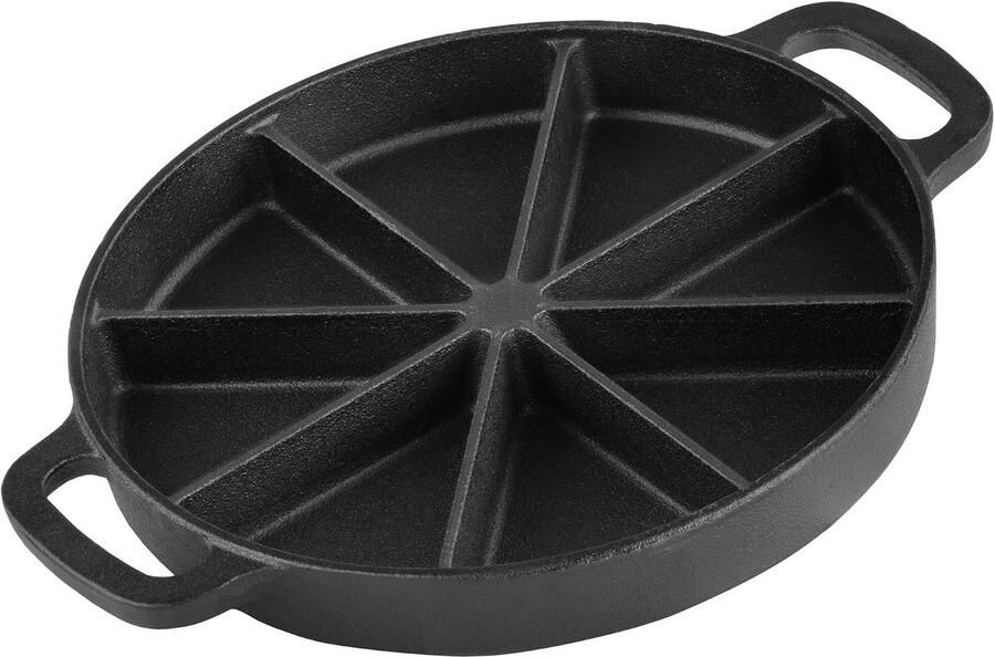 Gietijzeren maïsbroodpan met 8 grillzones 50 ml per zone grillpan voor maïsbrood en meer gietijzeren pan voor grill en elektrisch fornuis