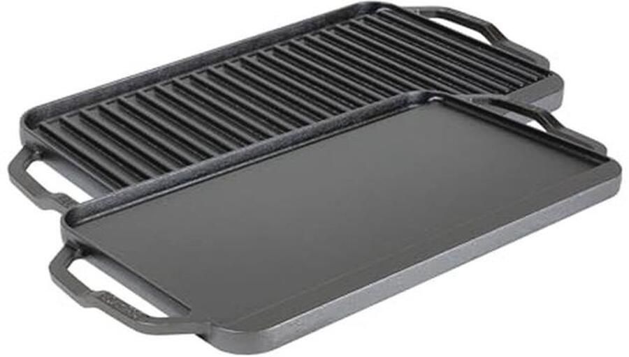 Gietijzeren Omkeerbare Grill voor Dubbel Fornuis